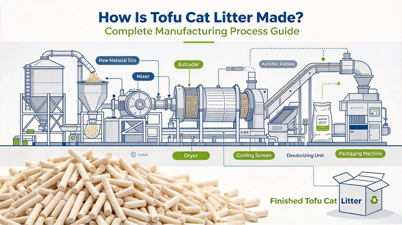 How Is Tofu Cat Litter Made? Complete Manufacturing Process Guide
