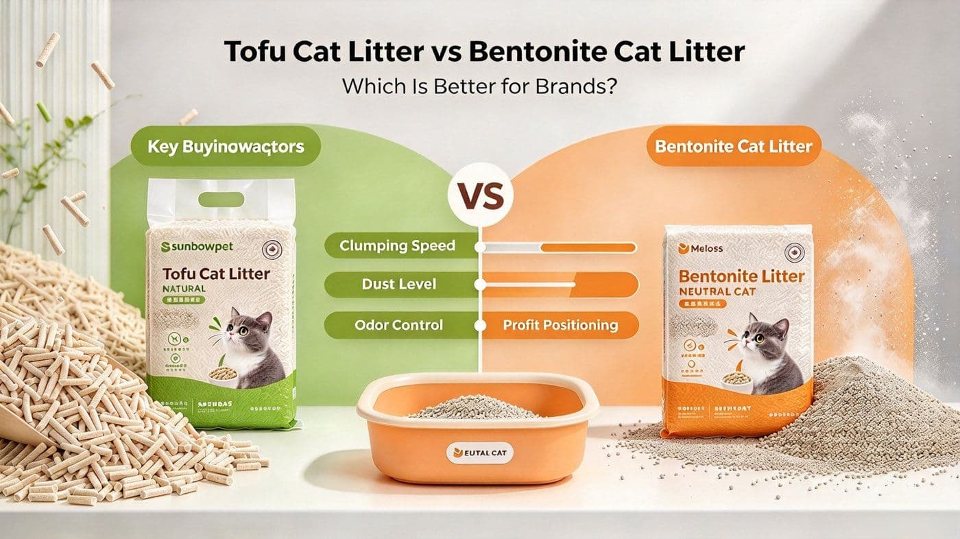 Tofu Cat Litter vs Bentonite Cat Litter: Which Is Better for Brands?