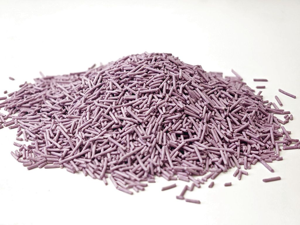 Natural strong clumping flushable dust-free Tofu cat litter Clumping Cat Litter OEM Wholesale Purple Lavender