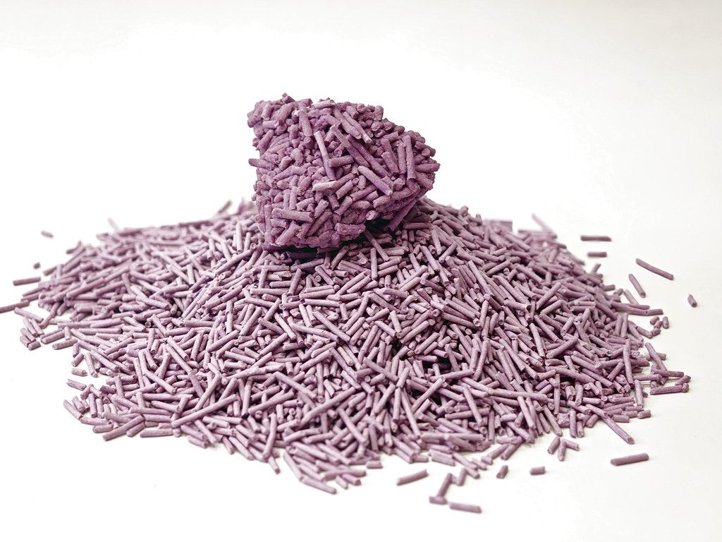 Natural strong clumping flushable dust-free Tofu cat litter Clumping Cat Litter OEM Wholesale Purple Lavender